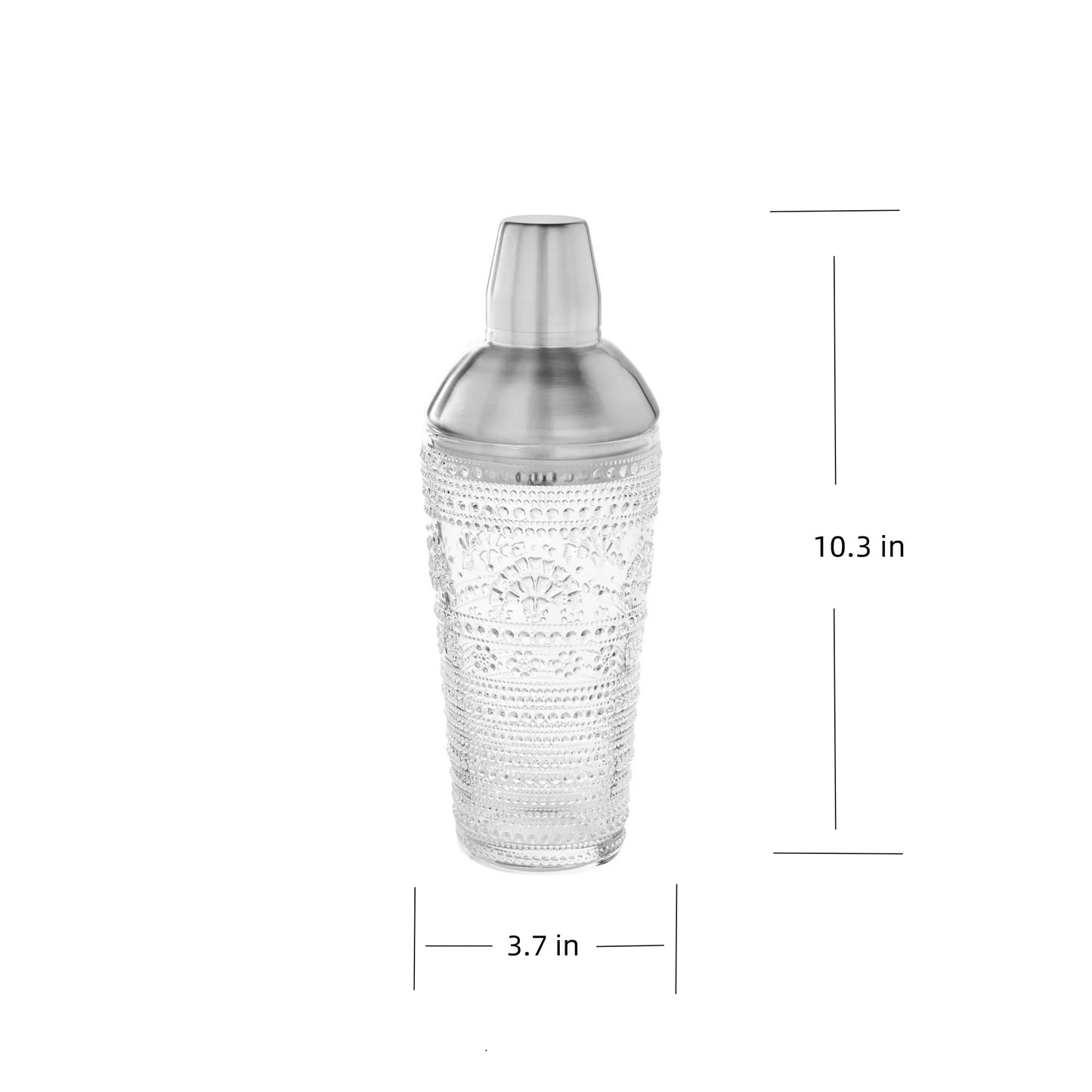 DeBoom 4 Pcs 24-Ounce Glass Cocktail Shaker
