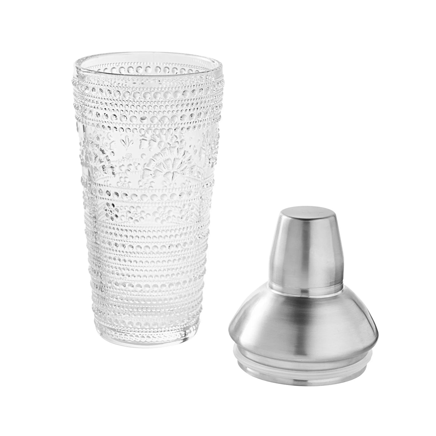 DeBoom 4 Pcs 24-Ounce Glass Cocktail Shaker